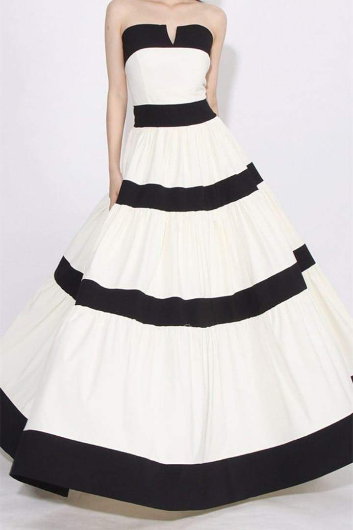 Karen Maxikleid Mit Farbblockdesign Und Schleifendetail