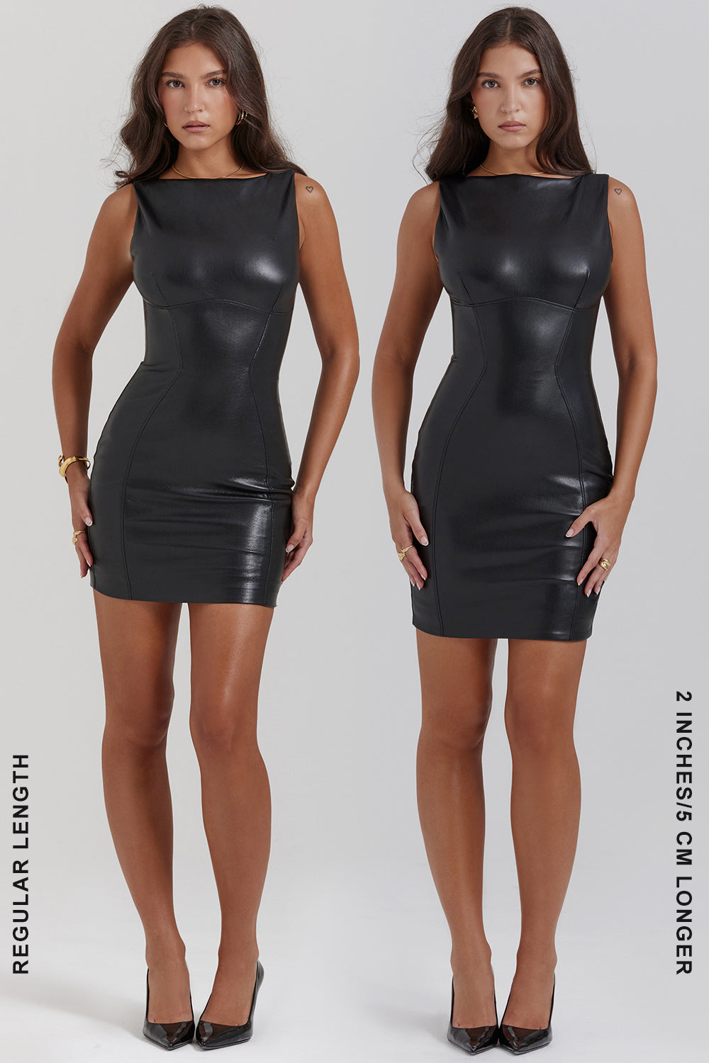 Mini-Korsettkleid Aus Veganem Leder