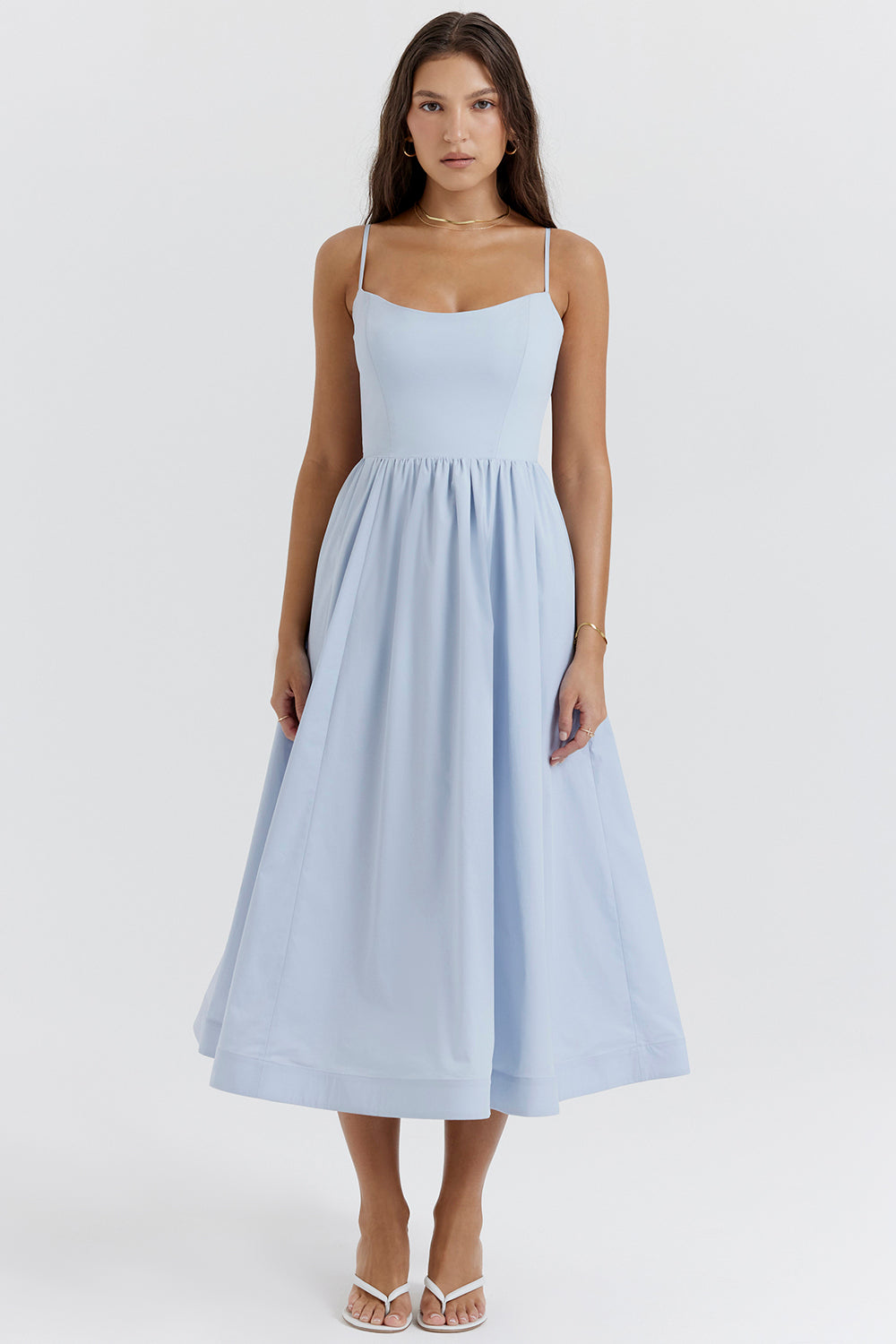 Bequemes, Fließendes Midikleid
