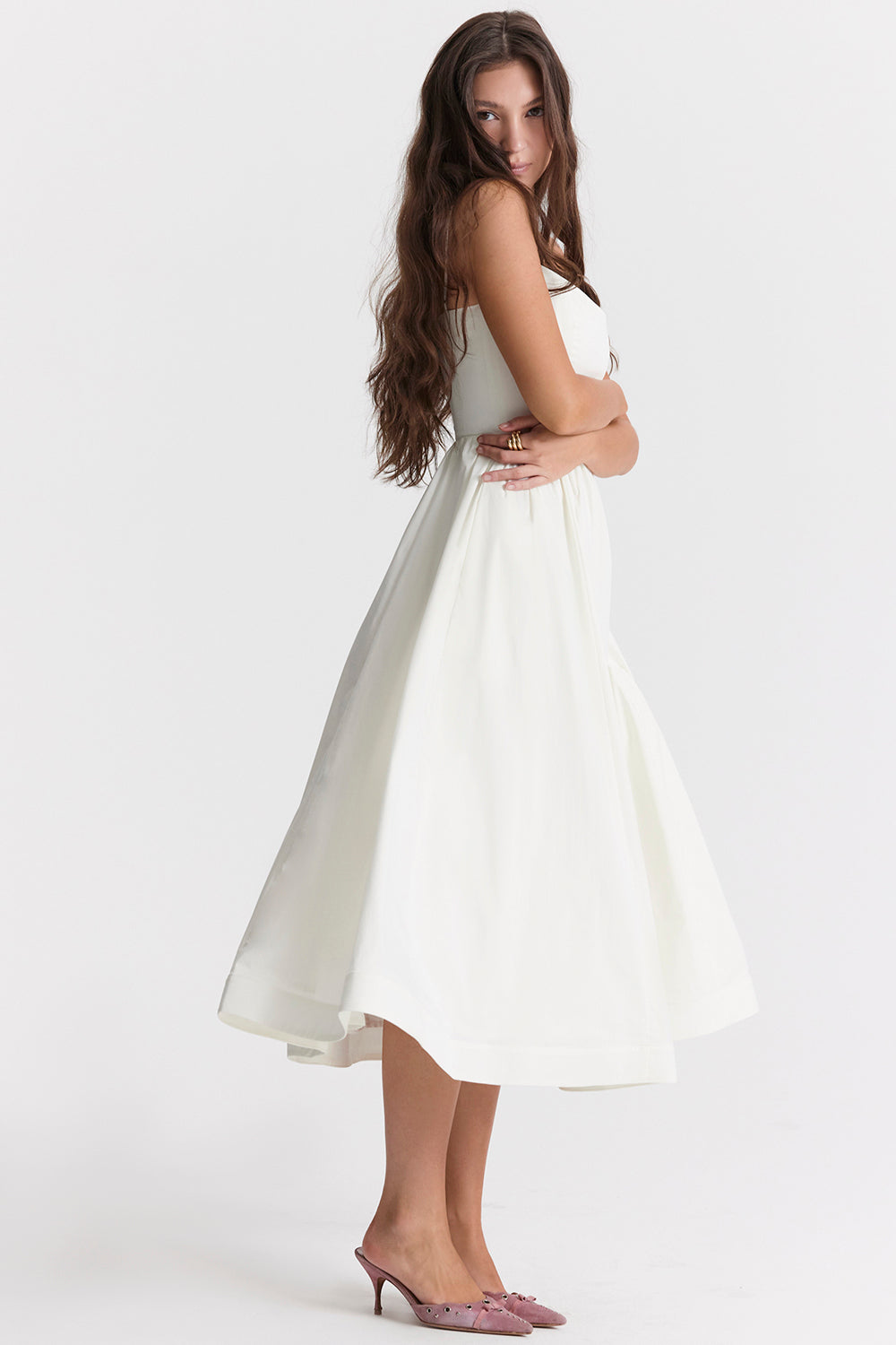 Bequemes, Fließendes Midikleid