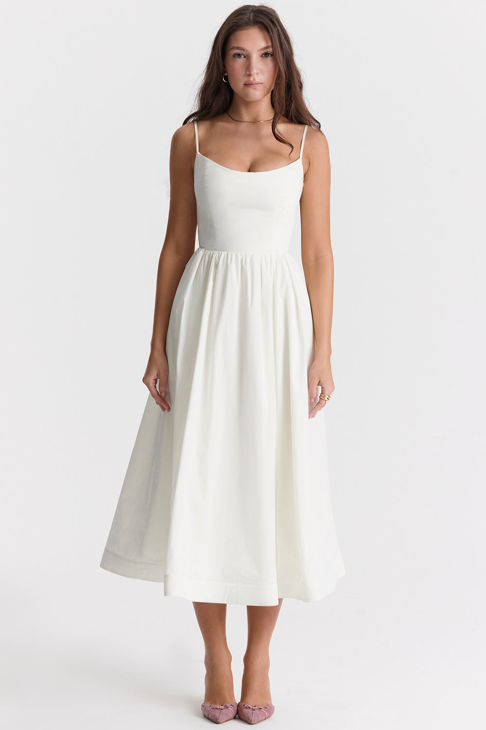 Bequemes, Fließendes Midikleid