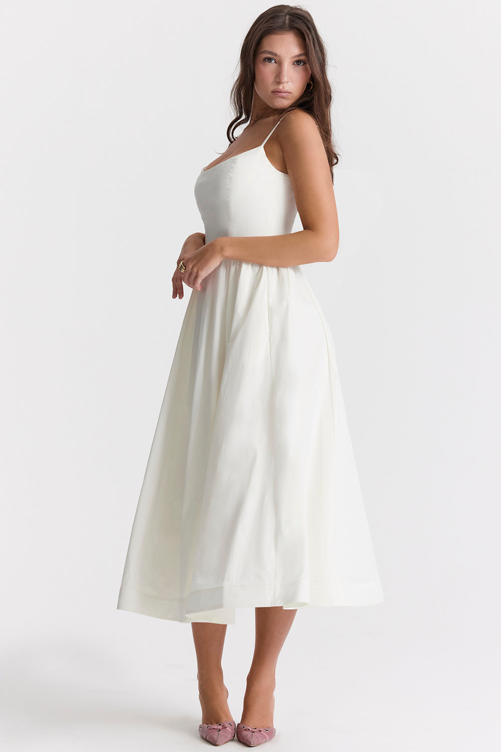 Bequemes, Fließendes Midikleid