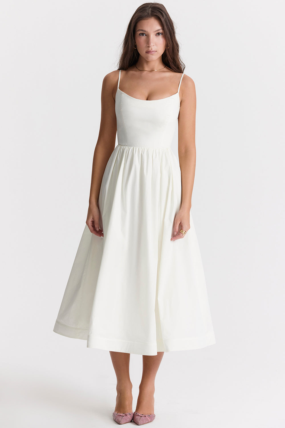 Bequemes, Fließendes Midikleid