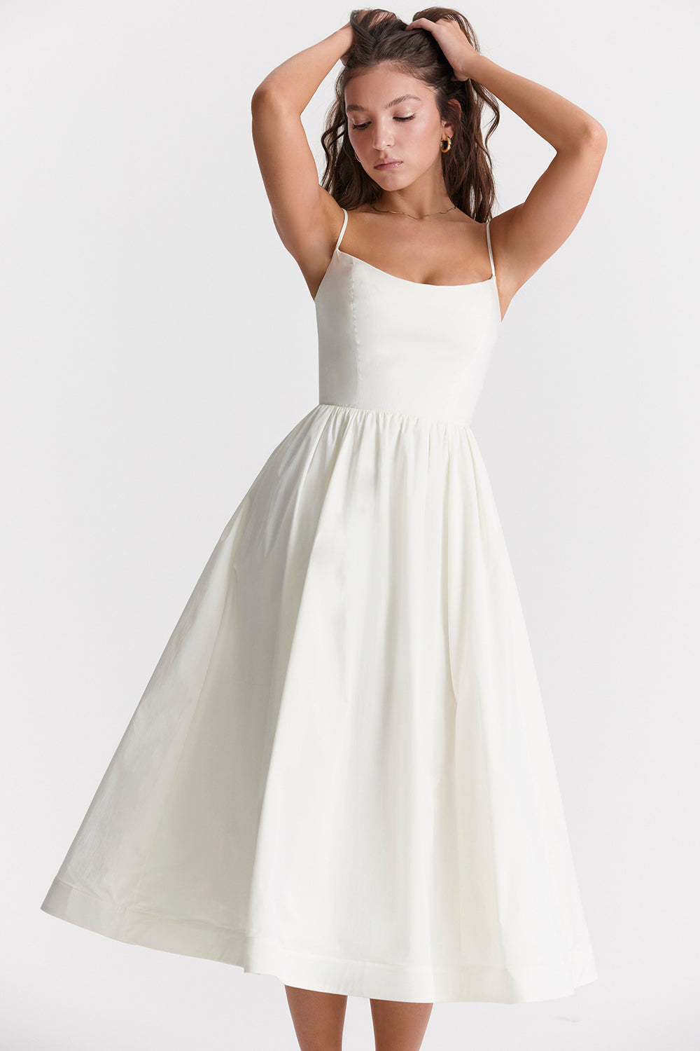 Bequemes, Fließendes Midikleid
