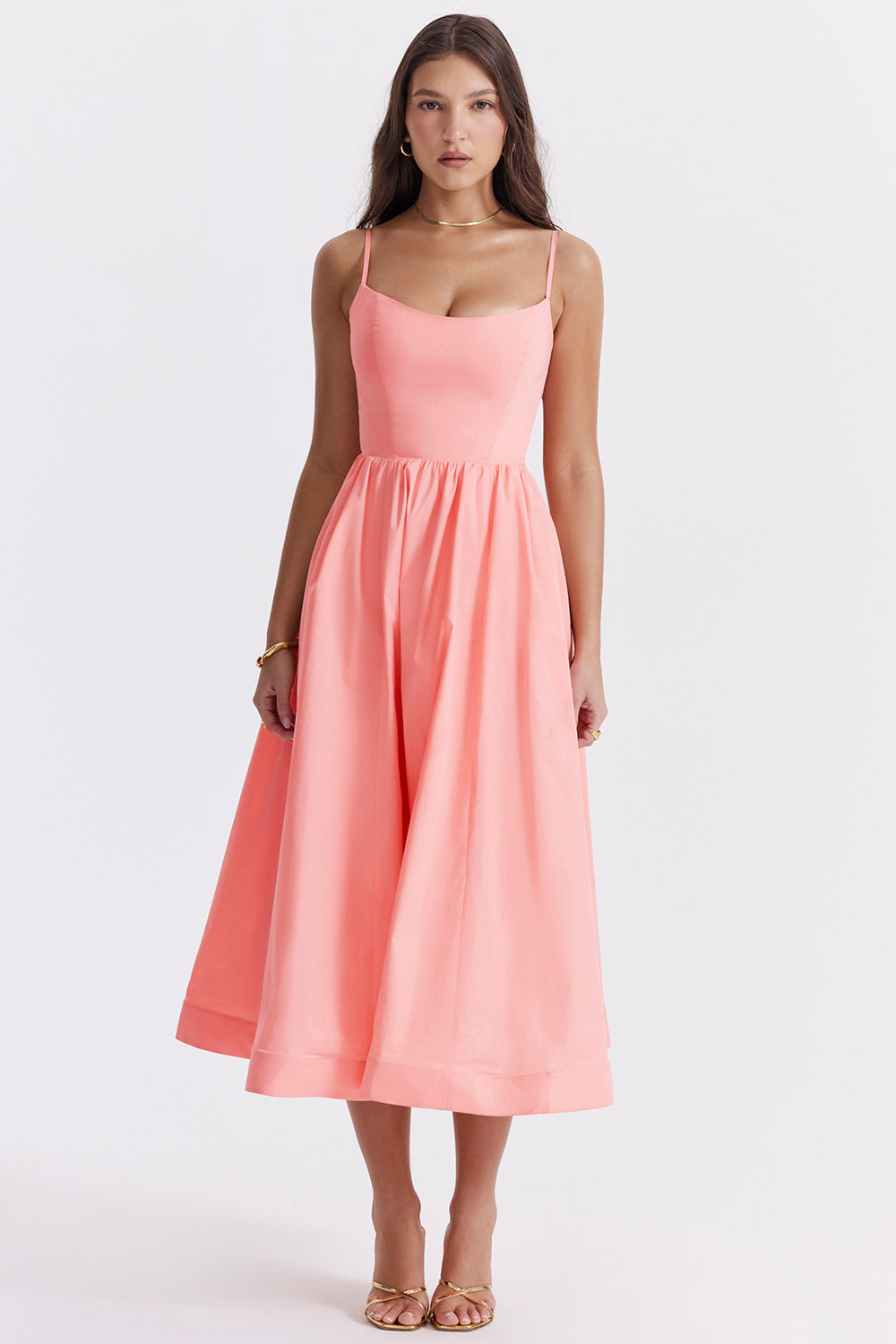 Bequemes, Fließendes Midikleid