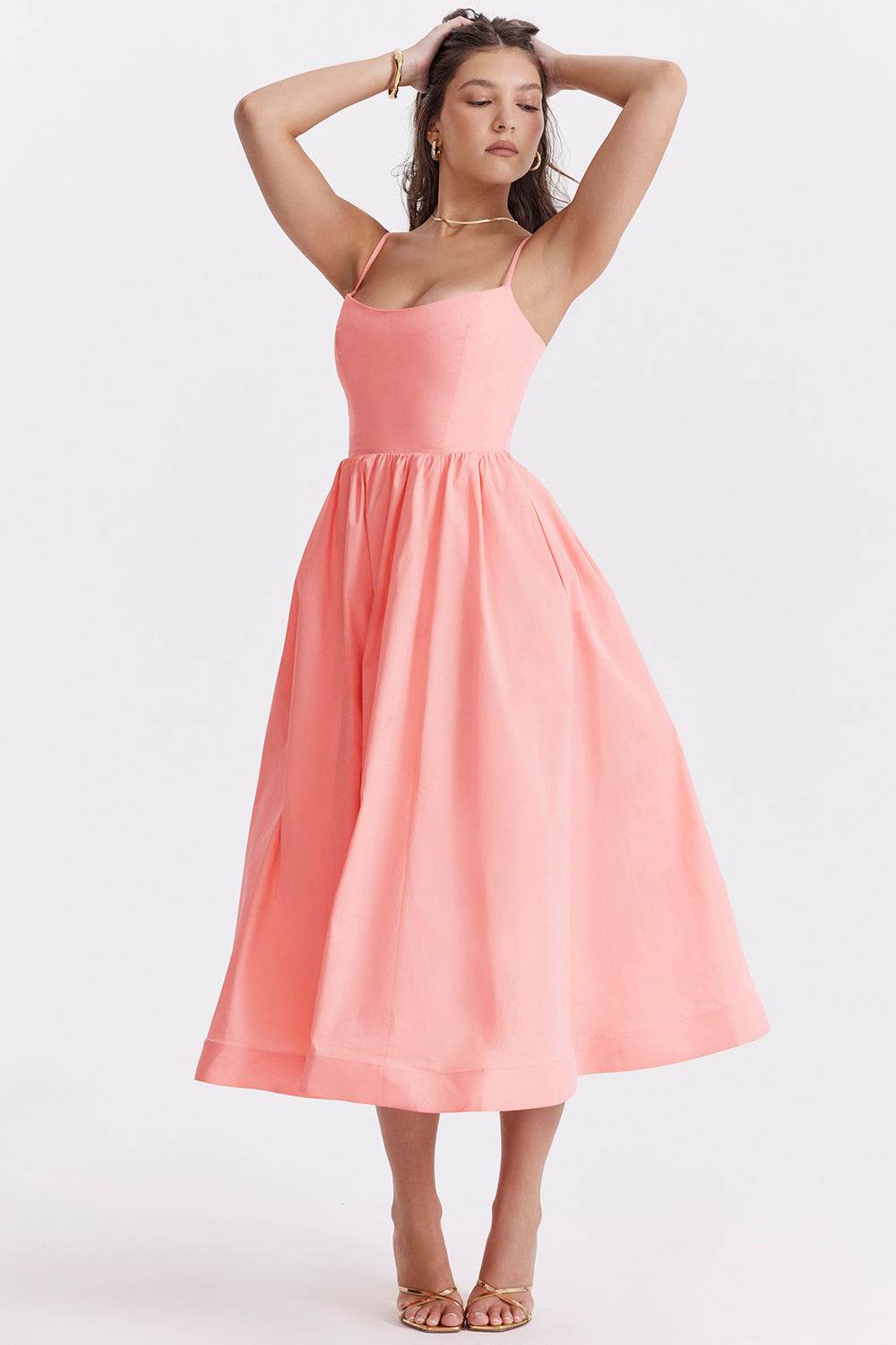 Bequemes, Fließendes Midikleid