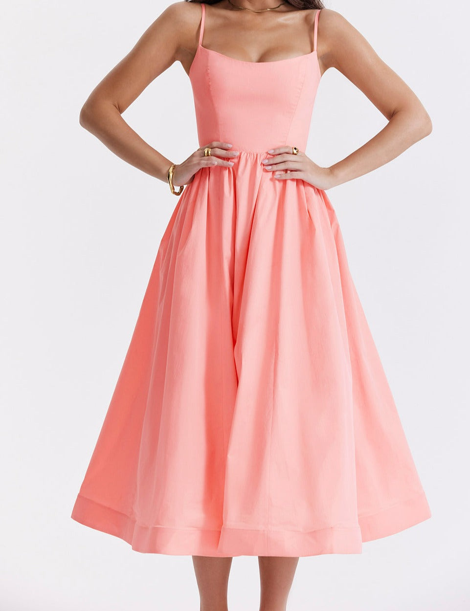 Bequemes, Fließendes Midikleid