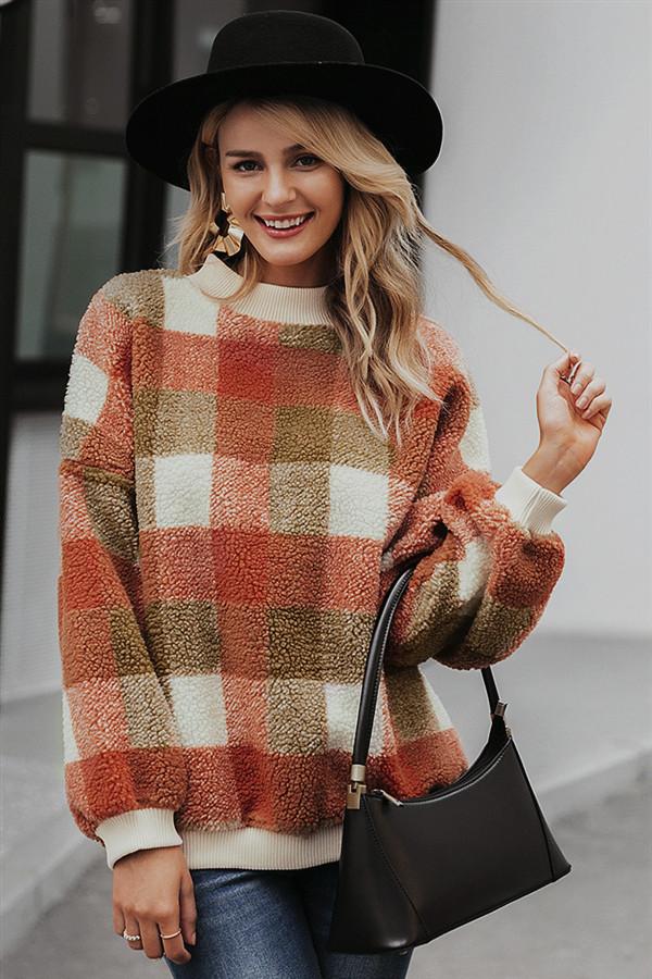 Stylischer Pullover Mit Karomuster