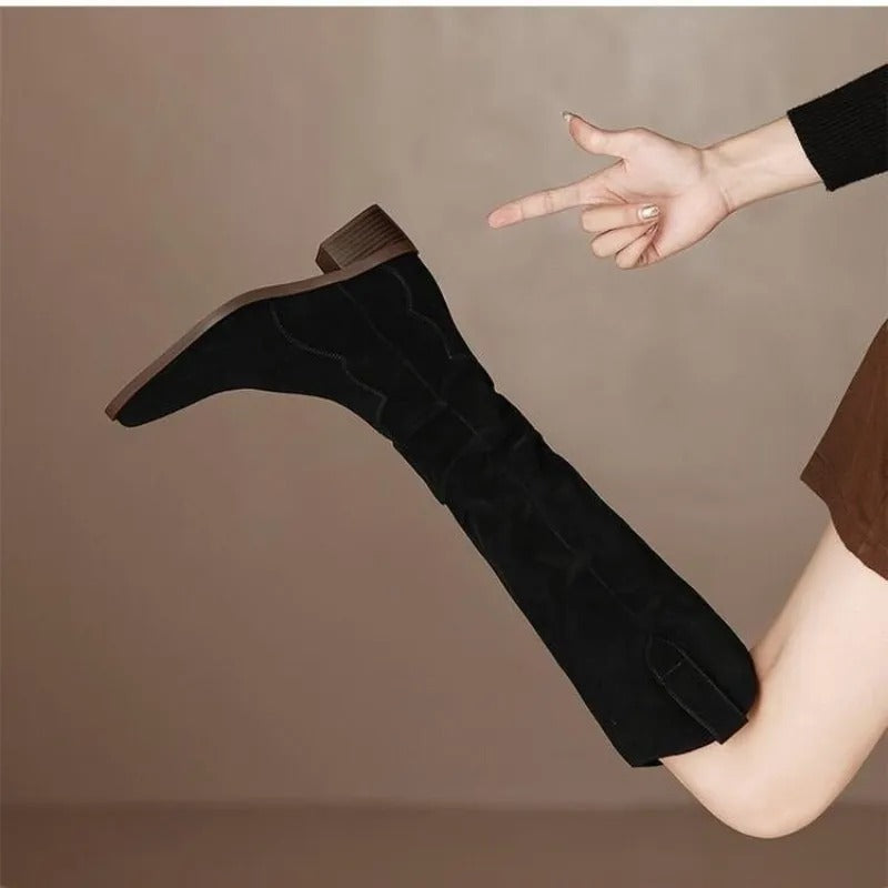 Lederstiefel İm Vintage-Stil