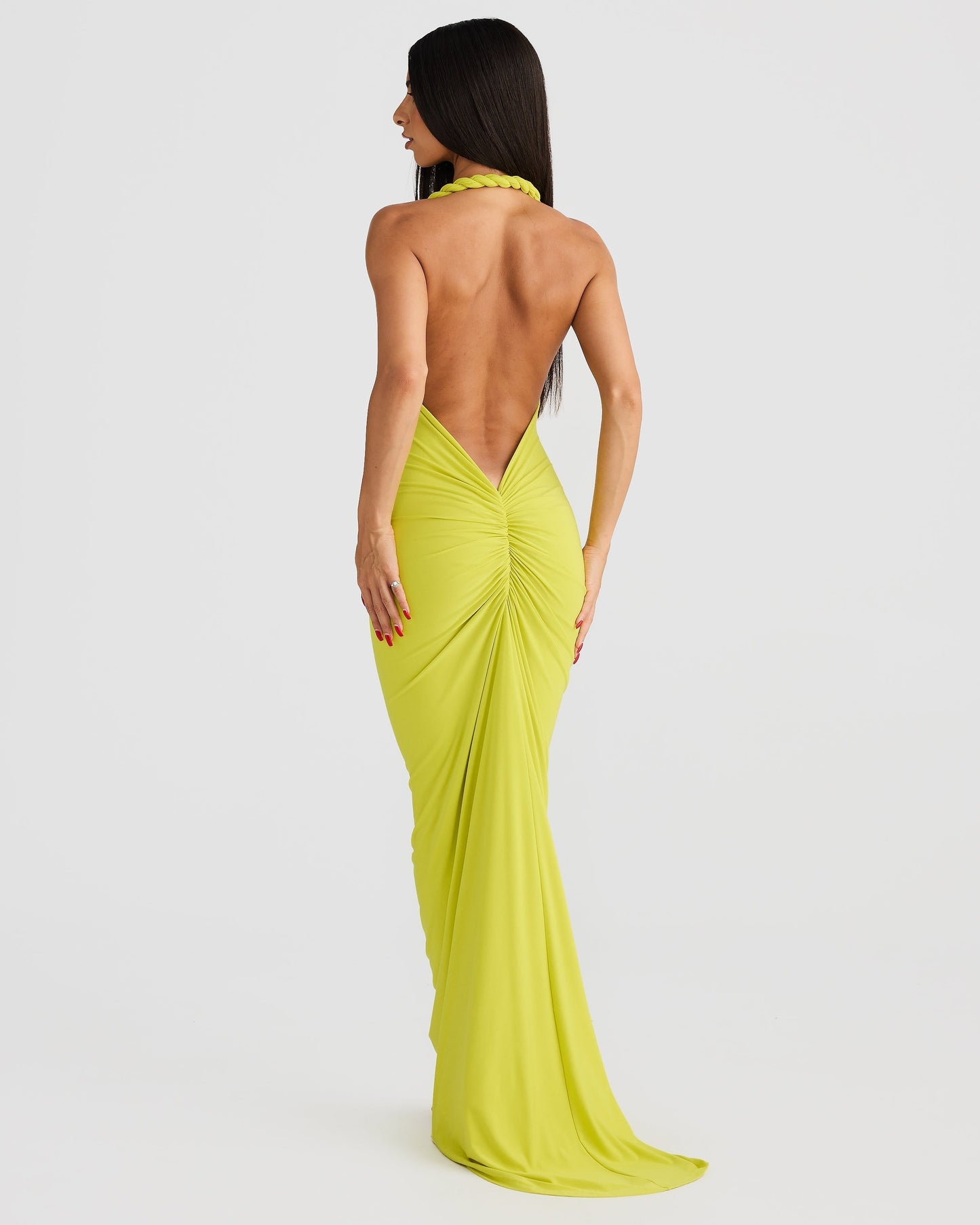 Rückenfreies Maxikleid