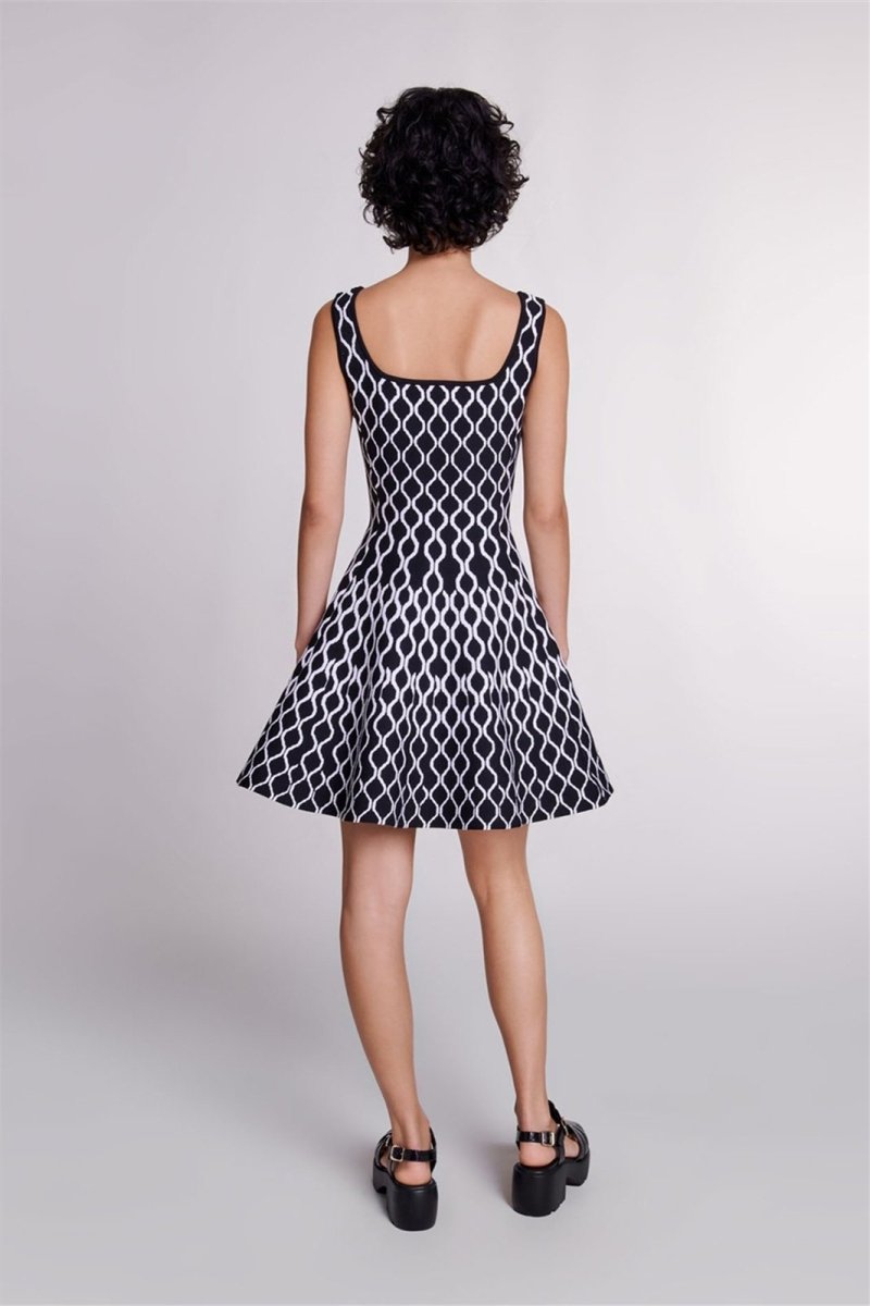 Minikleid Mit Grafischem Motiv