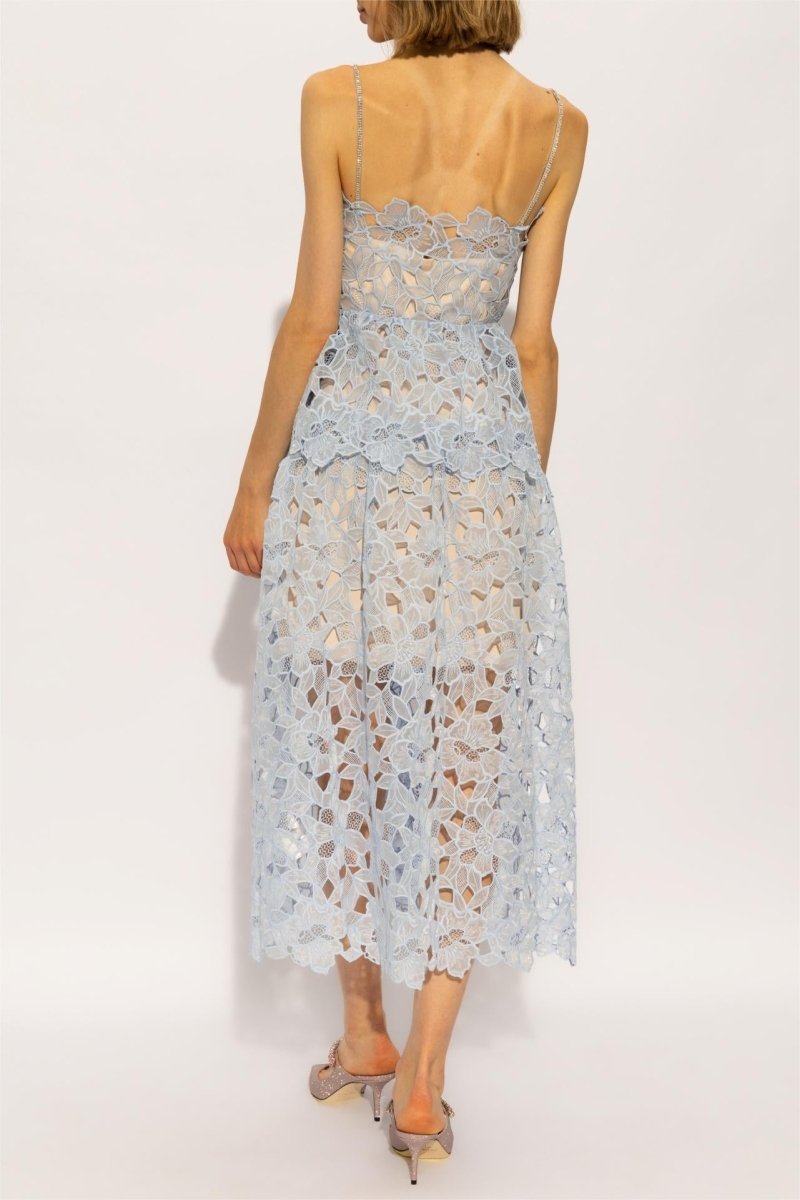 Midi-Unterkleid Mit Spitzenlagen