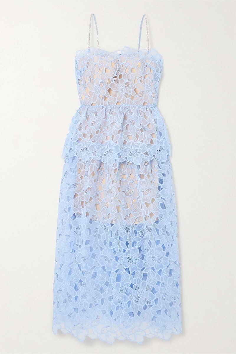 Midi-Unterkleid Mit Spitzenlagen
