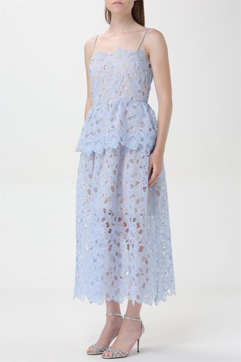 Midi-Unterkleid Mit Spitzenlagen