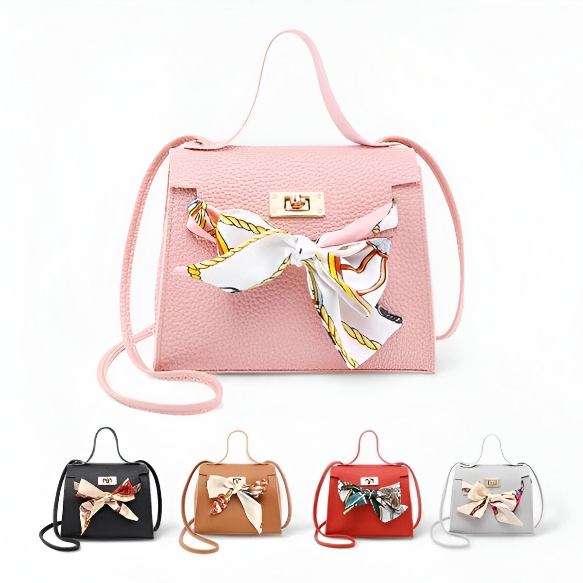 Stylische Tasche Mit Schal-Detail