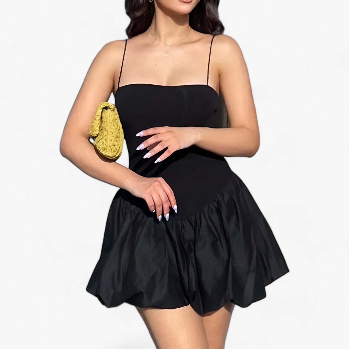Elegantes Minikleid Mit Dünnen Trägern