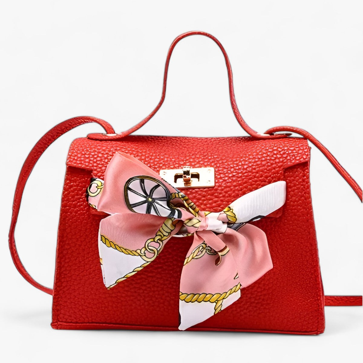 Stylische Tasche Mit Schal-Detail