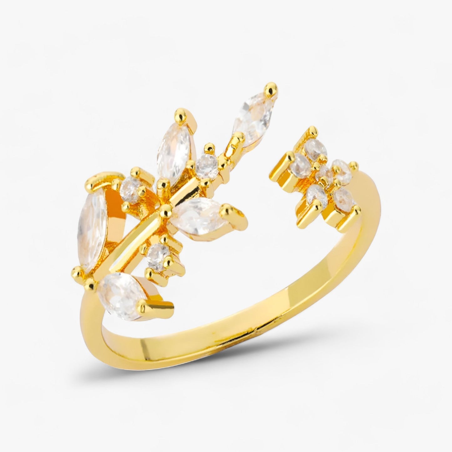 Eleganter Blattring Mit Ast-Design