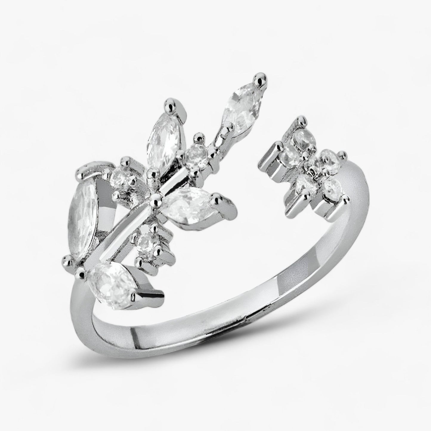 Eleganter Blattring Mit Ast-Design