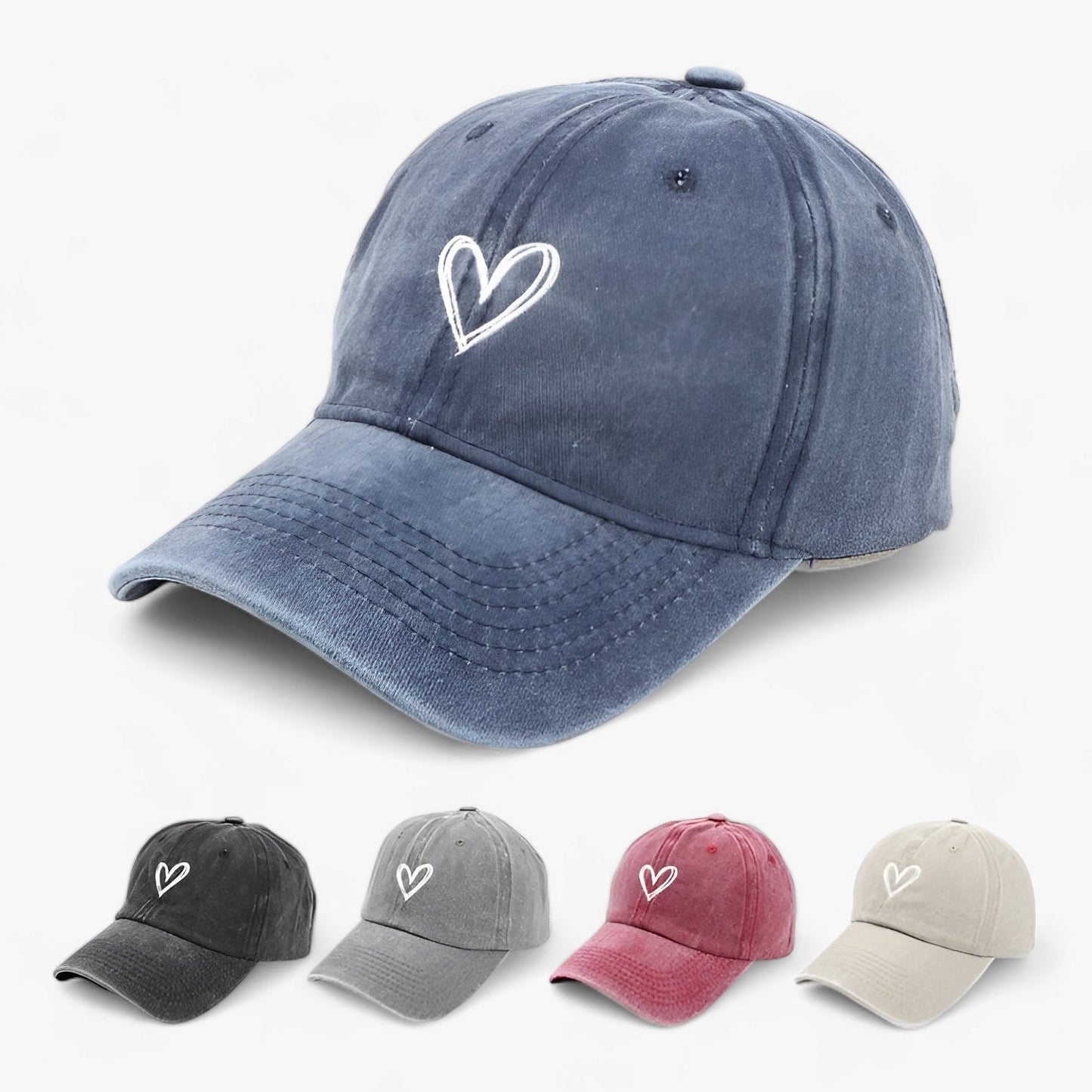 Damen Retro-Baseballkappe Mit Stickerei