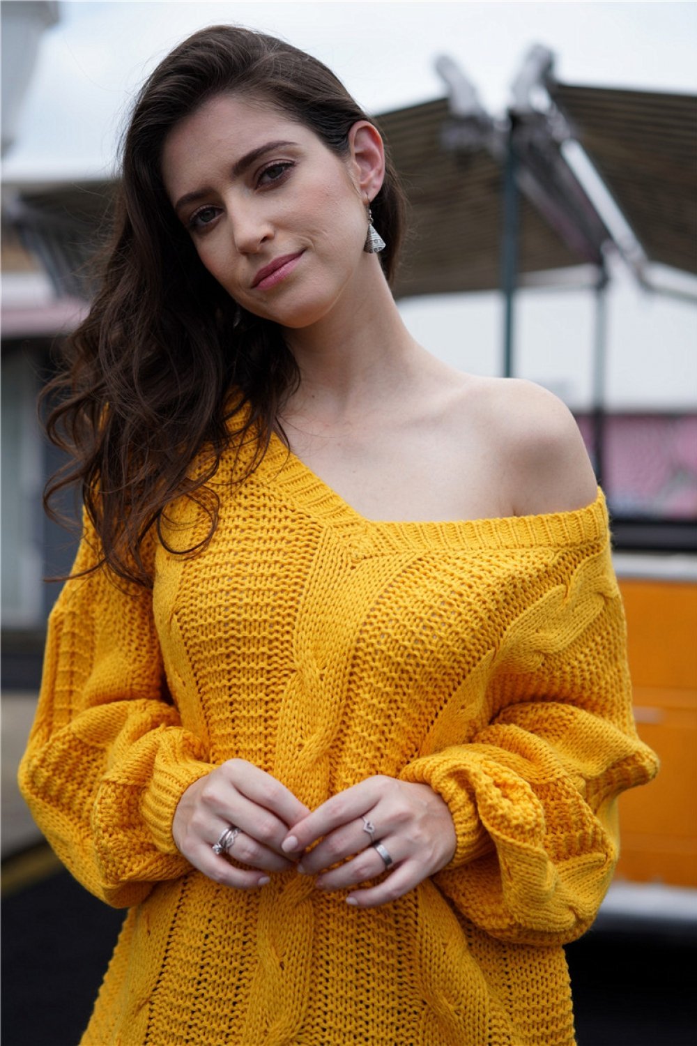 Stilvoller, Schlichter, Bequemer Strickpullover Mit Zopfmuster