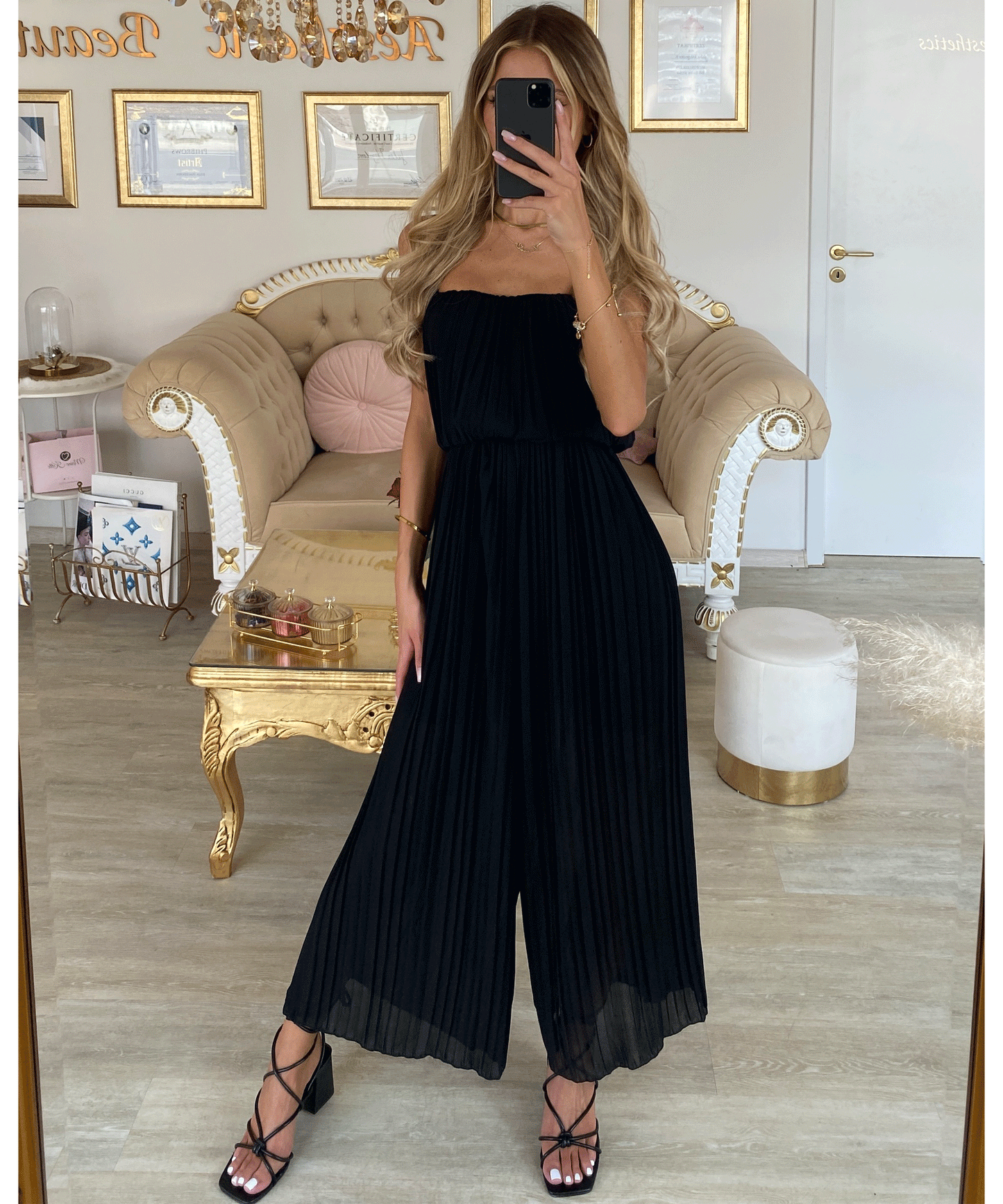 Stilvoller, Eleganter, Tief Ausgeschnittener Jumpsuit