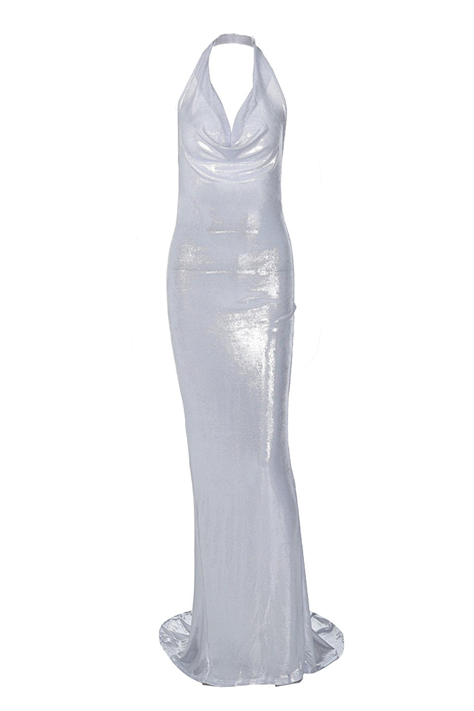 Neckholder-Maxikleid Mit Rückenfreiem Schnitt