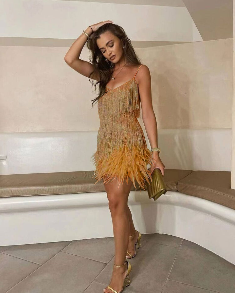 Elegantes Mesh-Cocktailkleid