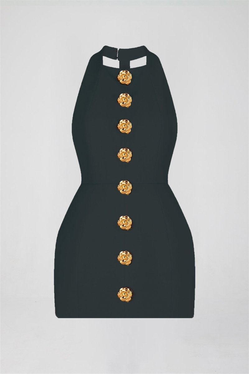 Minikleid Mit T-Rücken-Detail