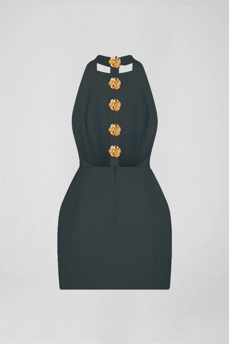 Minikleid Mit T-Rücken-Detail