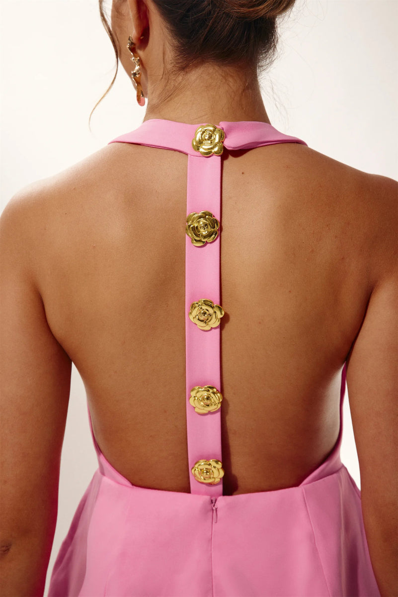 Minikleid Mit T-Rücken-Detail