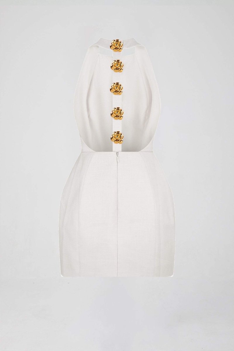 Minikleid Mit T-Rücken-Detail