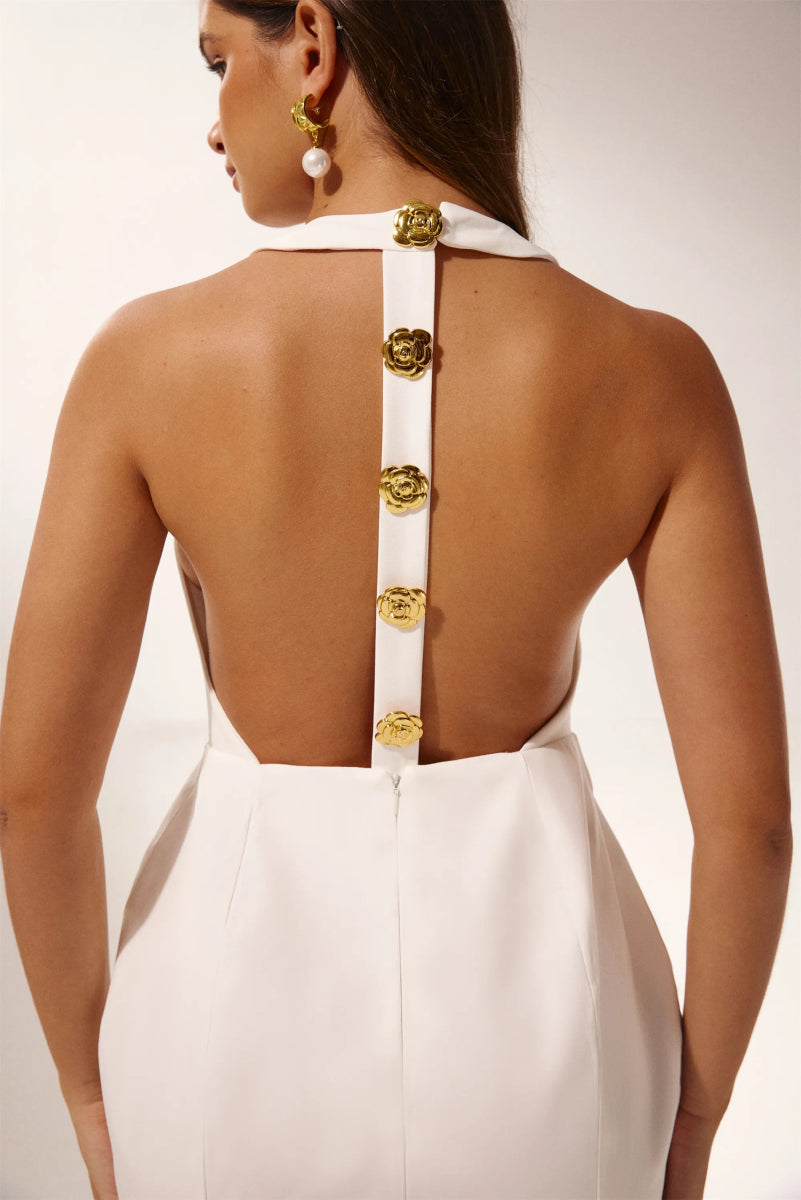 Minikleid Mit T-Rücken-Detail