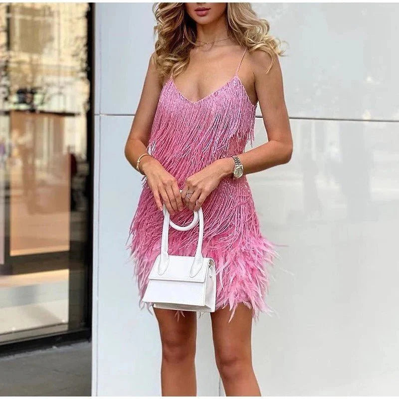 Elegantes Mesh-Cocktailkleid