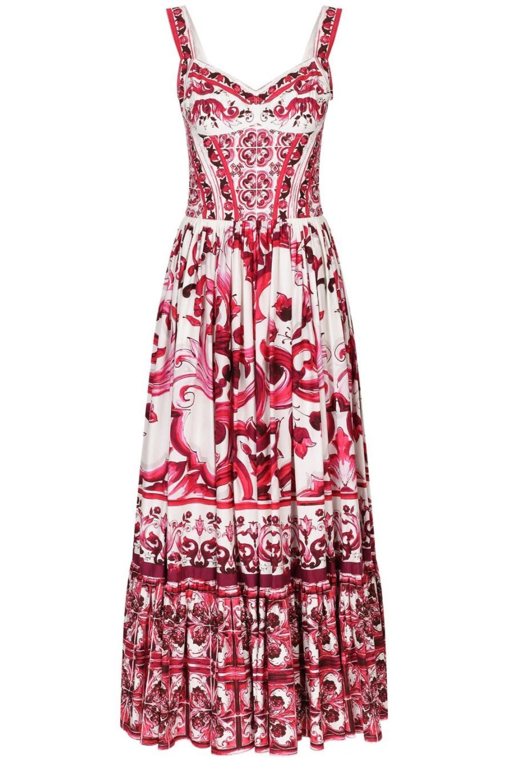 Gemustertes Maxikleid Mit Trägern