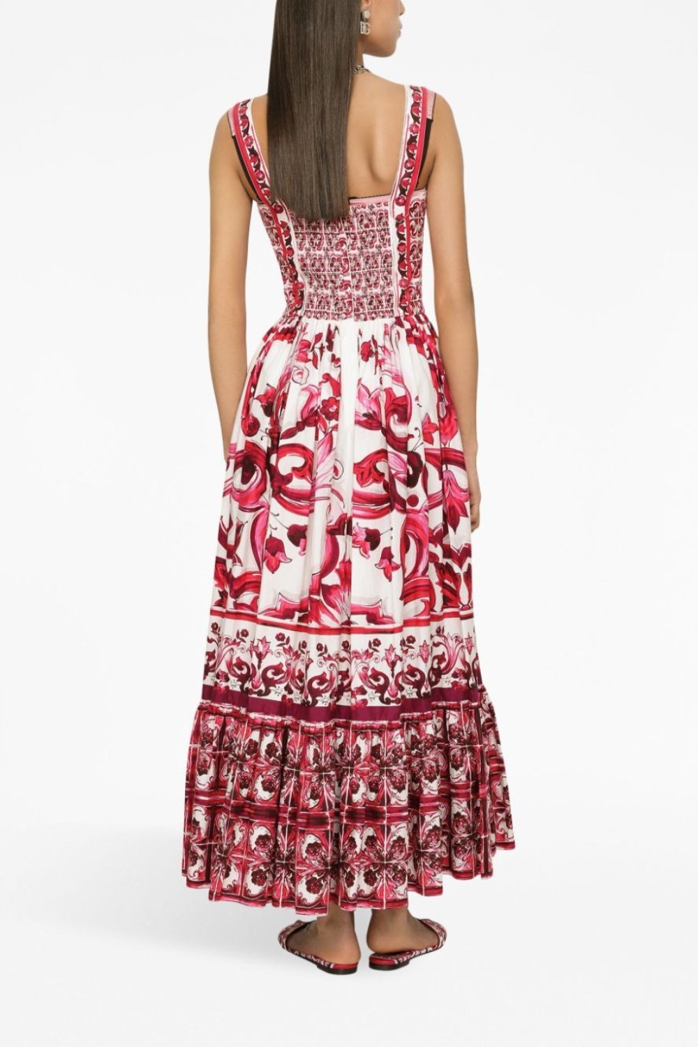 Gemustertes Maxikleid Mit Trägern