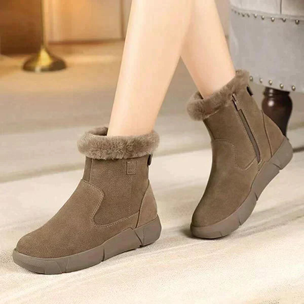 Gefütterte Stiefel Mit Reißverschluss
