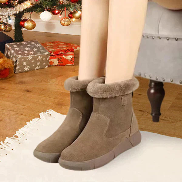 Gefütterte Stiefel Mit Reißverschluss