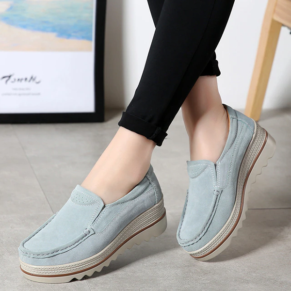 Orthopädische Plateauschuhe Aus Leder Für Damen