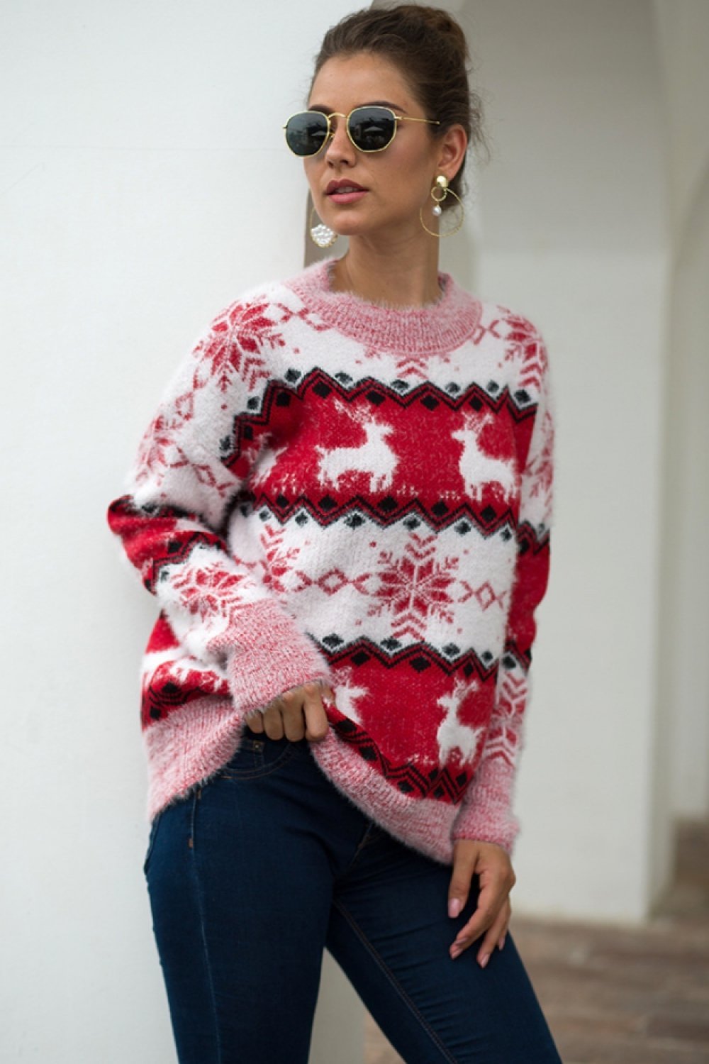 Pullover Mit Strickdetails İm Stilvollen Design