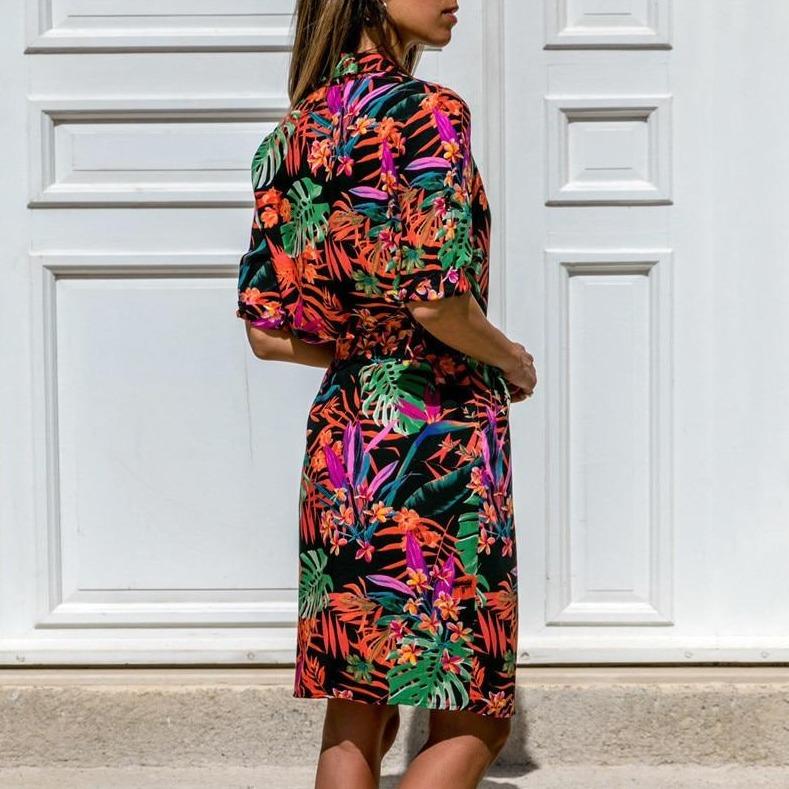 Hemdkleid Mit Geometrischem Muster