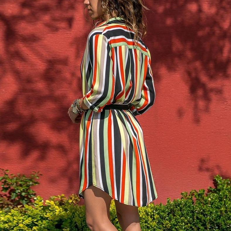 Hemdkleid Mit Geometrischem Muster