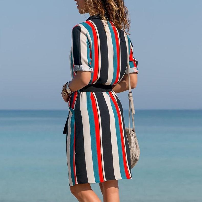 Hemdkleid Mit Geometrischem Muster