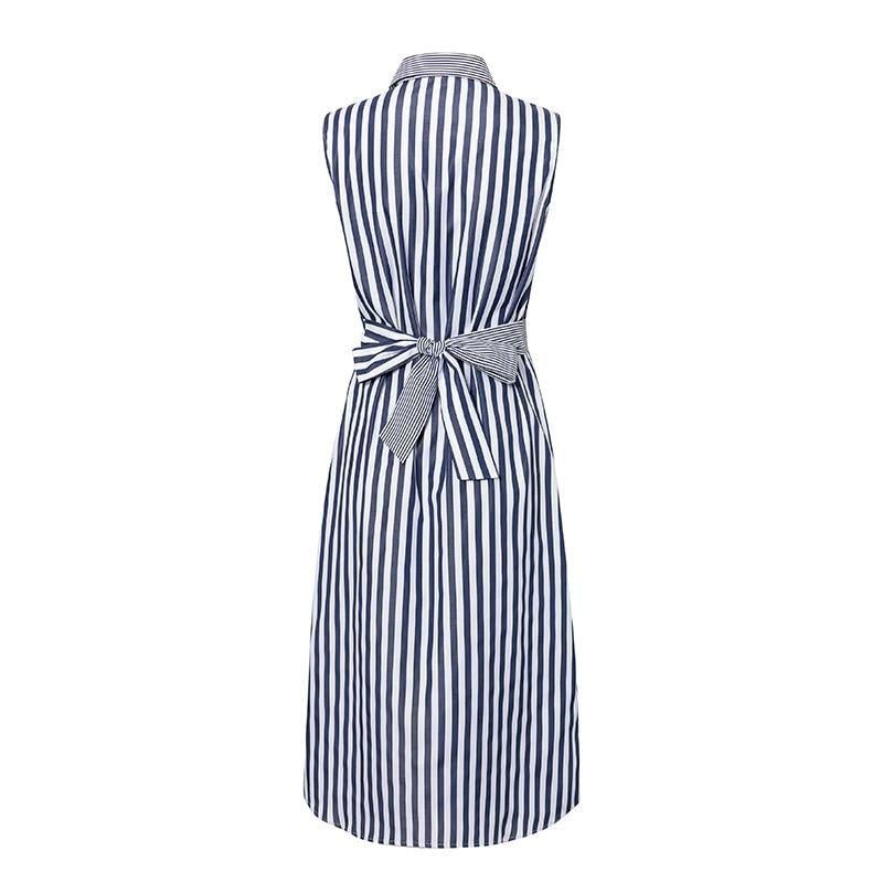 Gestreiftes Midikleid
