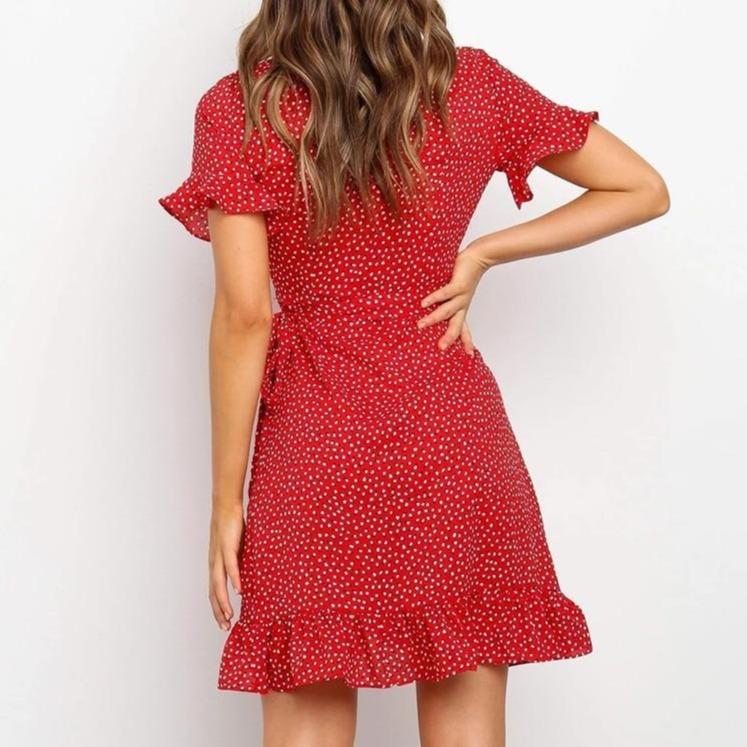 Elegantes Minikleid Mit V-Ausschnitt