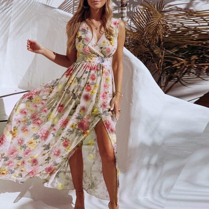 Midikleid Mit V-Ausschnitt