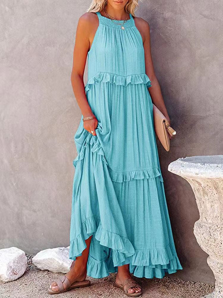 Ärmelloses Maxikleid Für Den Sommer