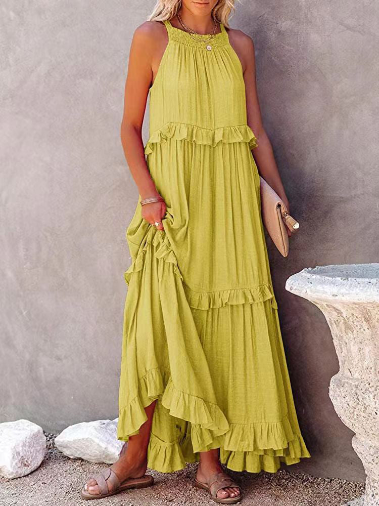Ärmelloses Maxikleid Für Den Sommer