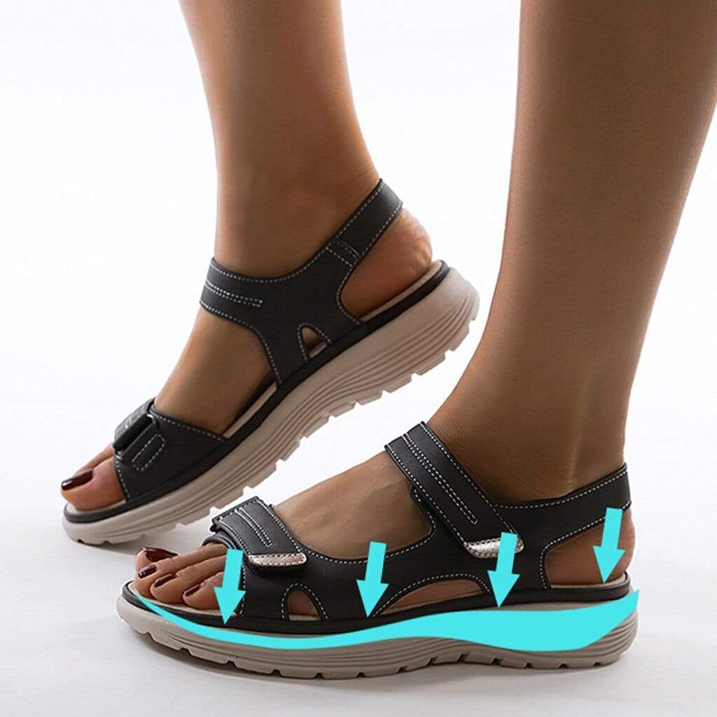 Orthopädische Damensandalen – Verstellbare Riemen Für Maximalen Komfort