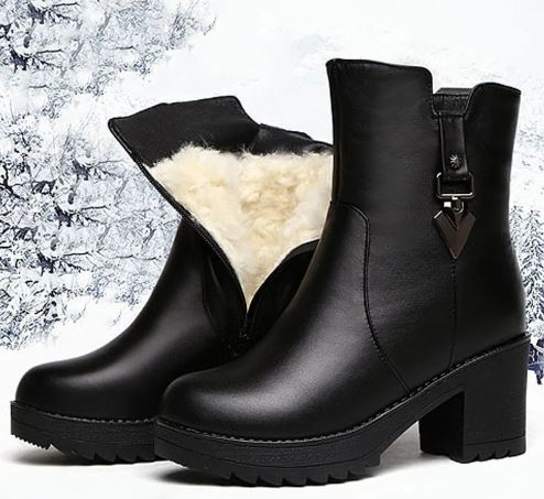 Stylische Designstiefel Mit Futter